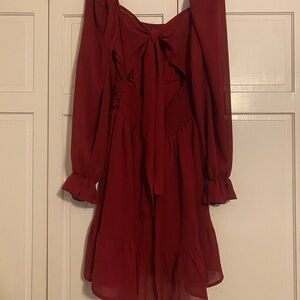 Small Maroon cocktail dress